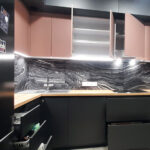 L shape kitchen